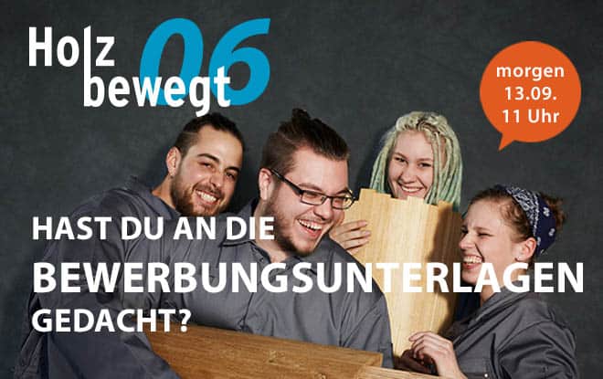 Hast Du an Deine Bewerbungsunterlagen gedacht?